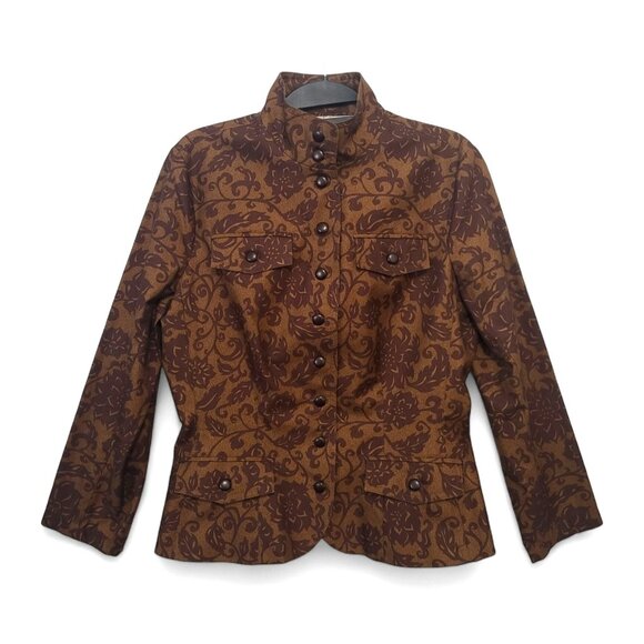 Peruvian Connection Floral Paisley Blazer Jacket - Picture 11 of 12